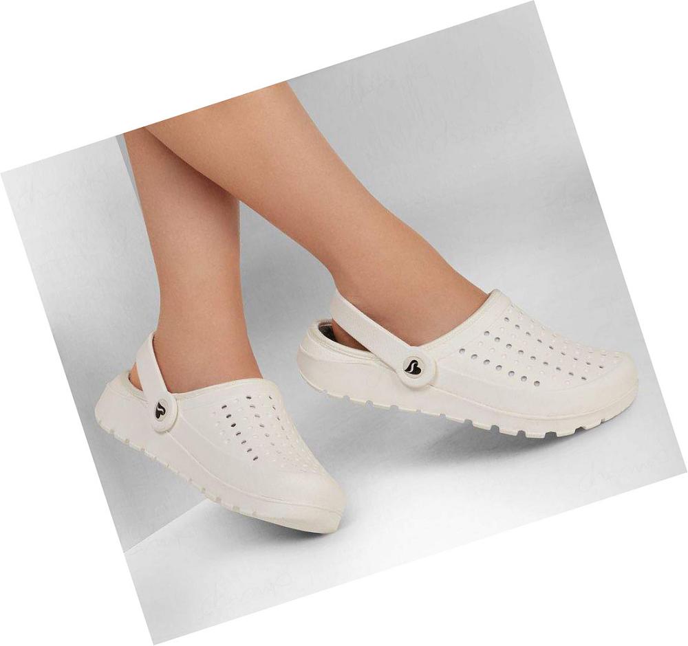 Zapatillas Sin Cordones Skechers Foamies: Footsteps Mujer Blancas | I3T1E_AR