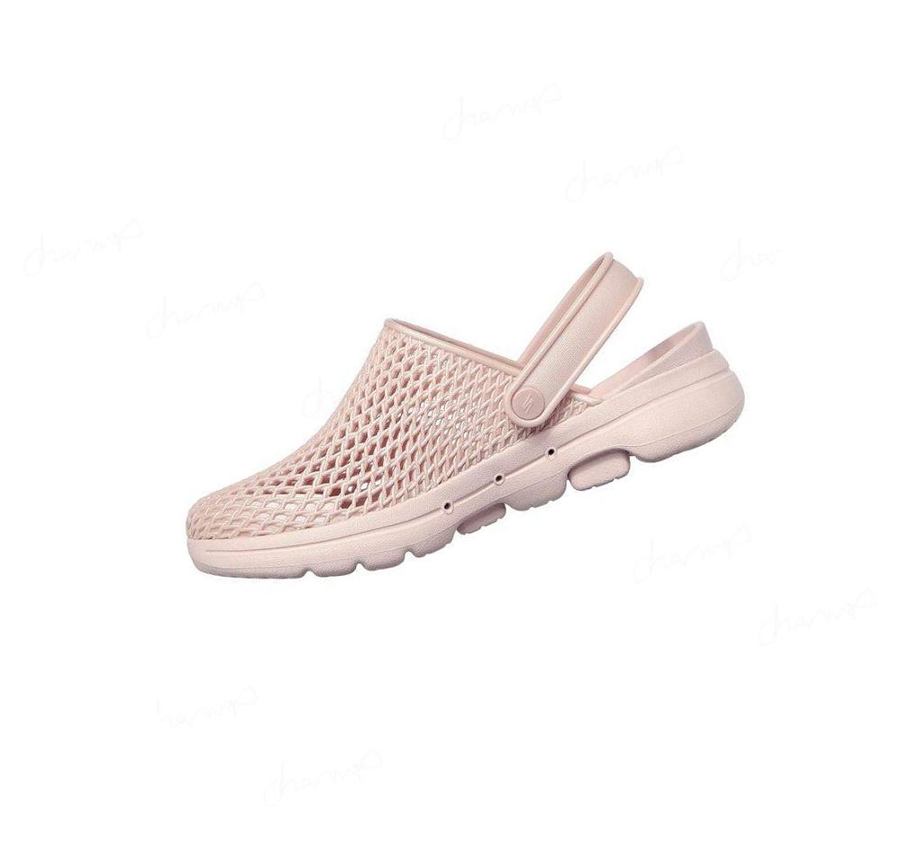 Zapatillas Sin Cordones Skechers Foamies: GOwalk 5 - Sea Scape Mujer Rosas | I5218_AR