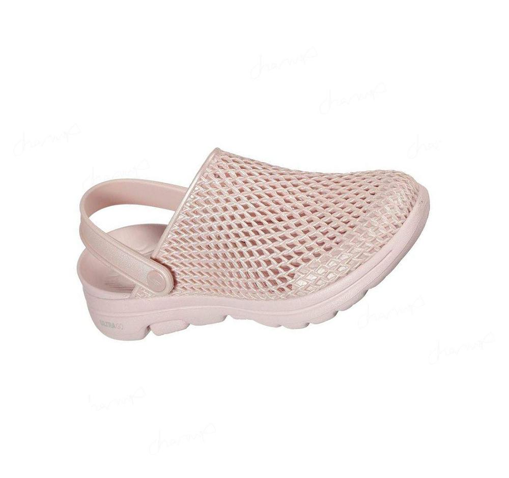 Zapatillas Sin Cordones Skechers Foamies: GOwalk 5 - Sea Scape Mujer Rosas | I5218_AR