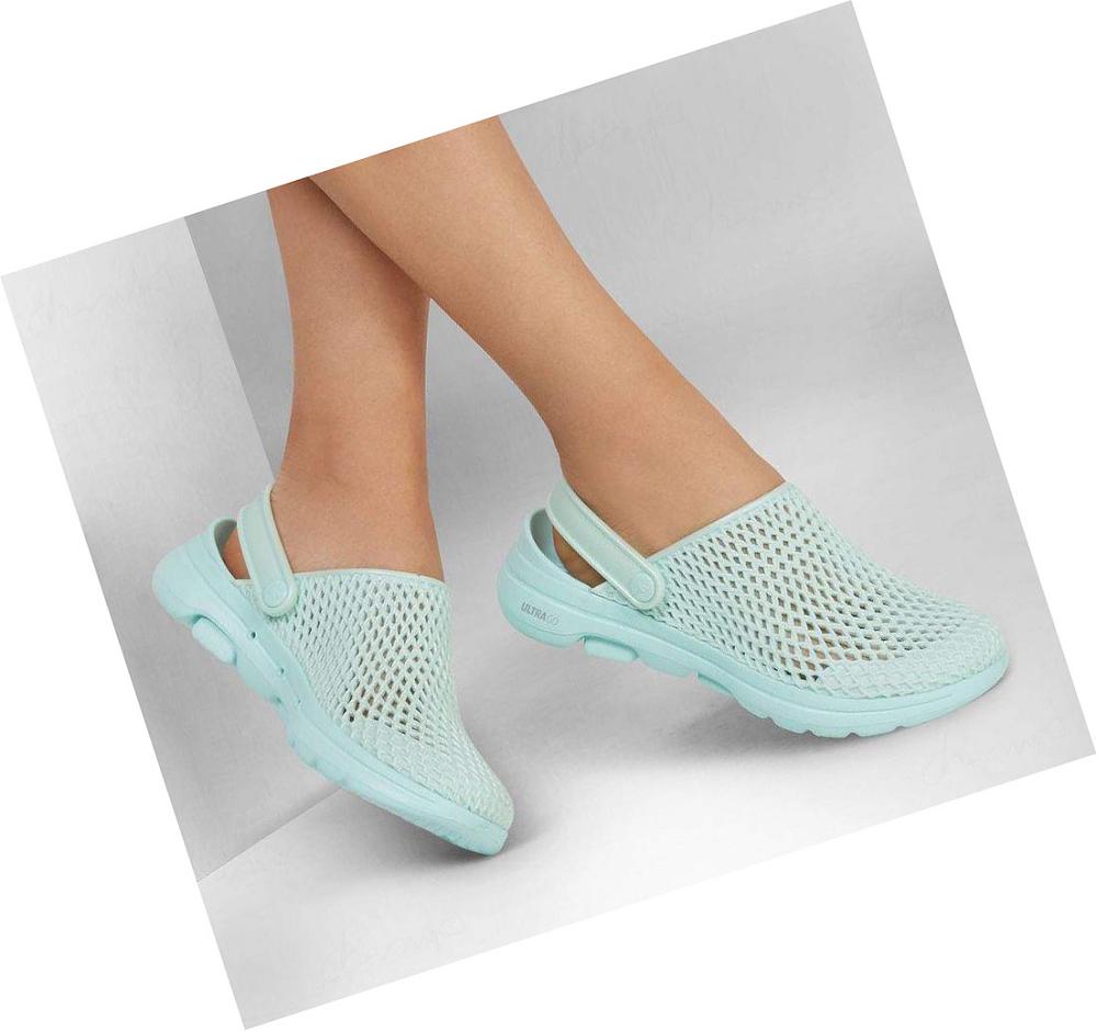 Zapatillas Sin Cordones Skechers Foamies: GOwalk 5 - Sea Scape Mujer Turquesa | I5A60_AR