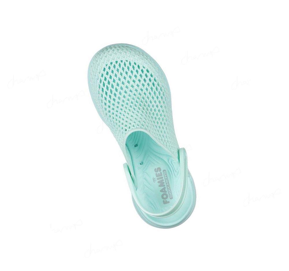 Zapatillas Sin Cordones Skechers Foamies: GOwalk 5 - Sea Scape Mujer Turquesa | I5A60_AR