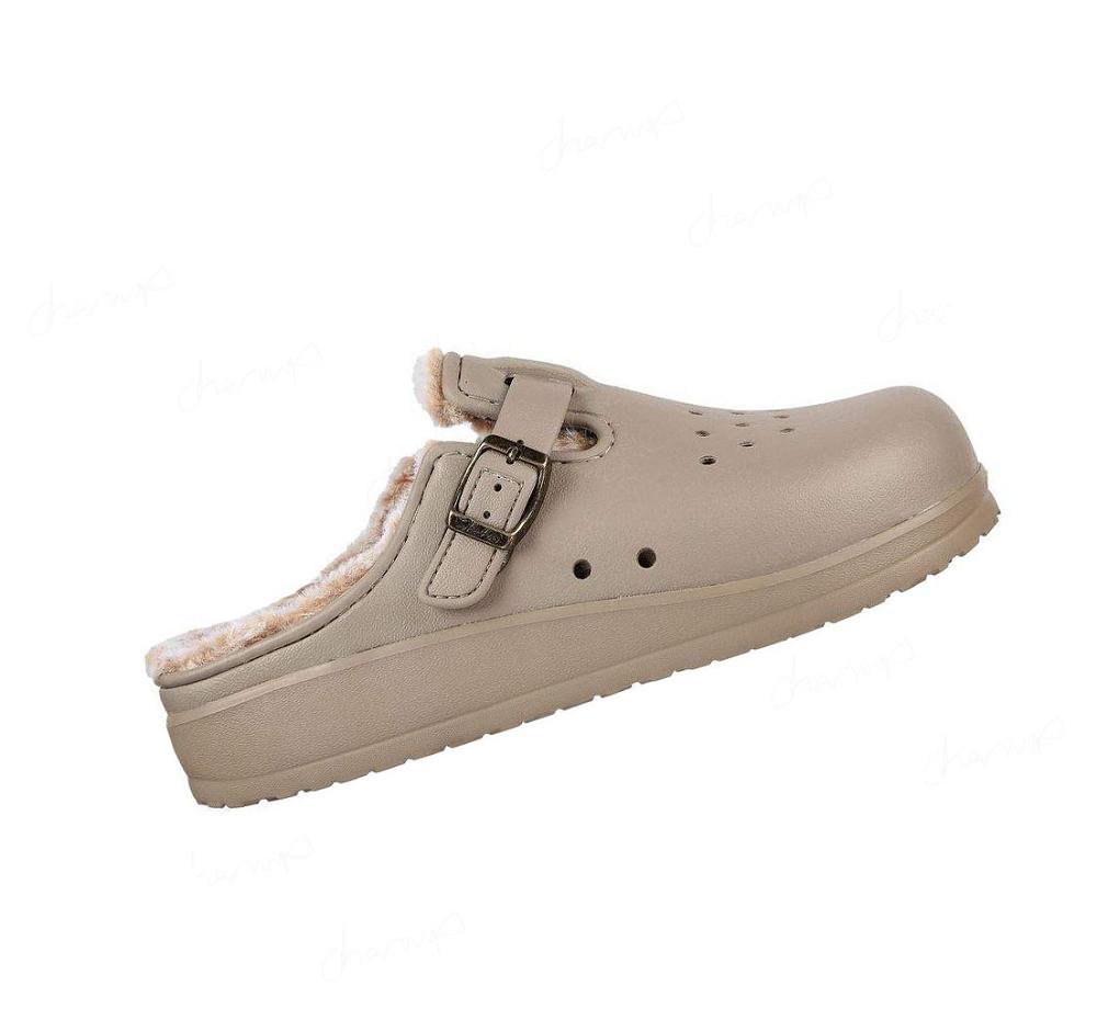 Zapatillas Sin Cordones Skechers Foamies: Cali Breeze 2.0 Forro - Cozy Chic Mujer Gris Marrones | I9T1G_AR