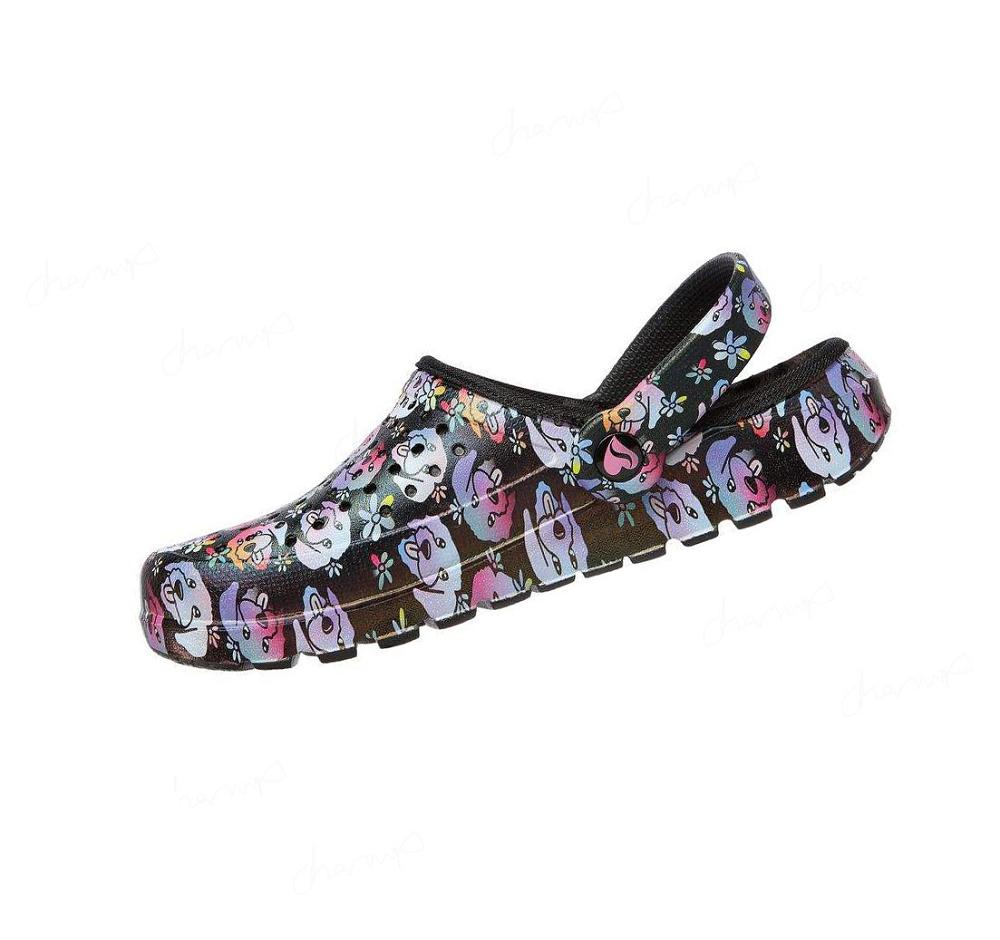 Zapatillas Sin Cordones Skechers Foamies: Footsteps - Chill Summer Mujer Negras Multicolor | IA21D_AR