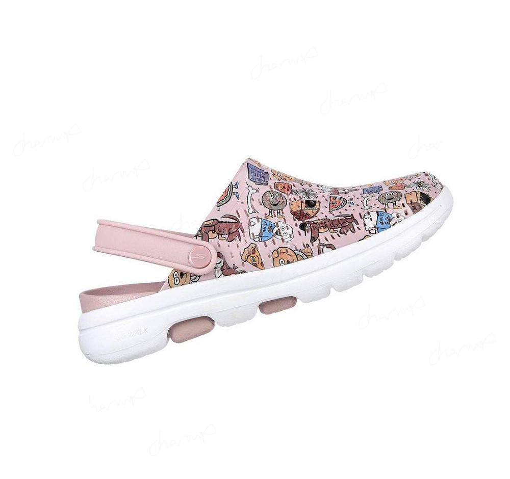 Zapatillas Sin Cordones Skechers Foamies: GO WALK 5 - Pup Life Mujer Lavanda | IT96K_AR