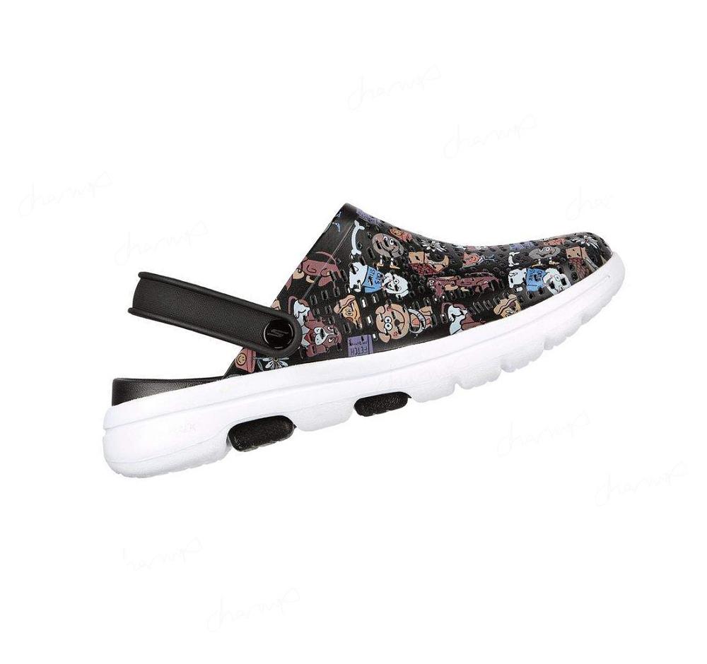 Zapatillas Sin Cordones Skechers Foamies: GO WALK 5 - Pup Life Mujer Negras | ITT1P_AR