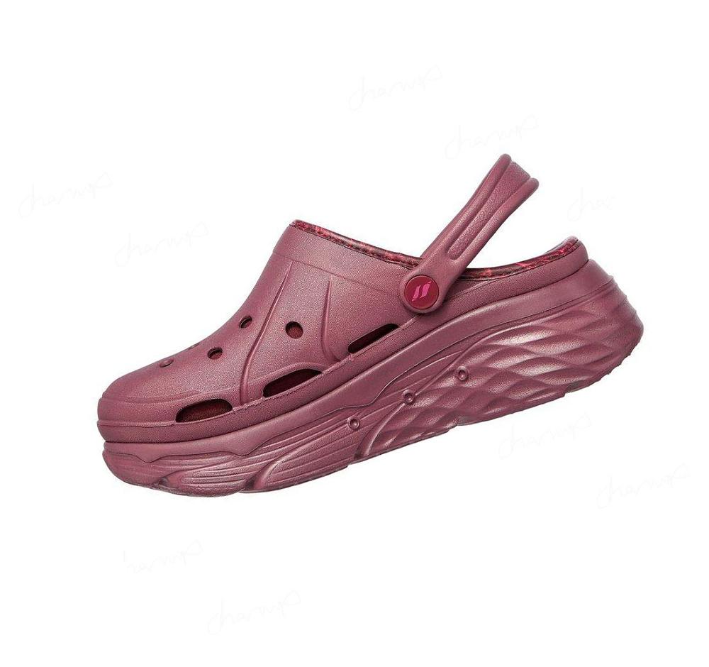 Zapatillas Sin Cordones Skechers Foamies: Max Cushioning Forro - Whirlwind Mujer Burdeos | T9T9D_AR