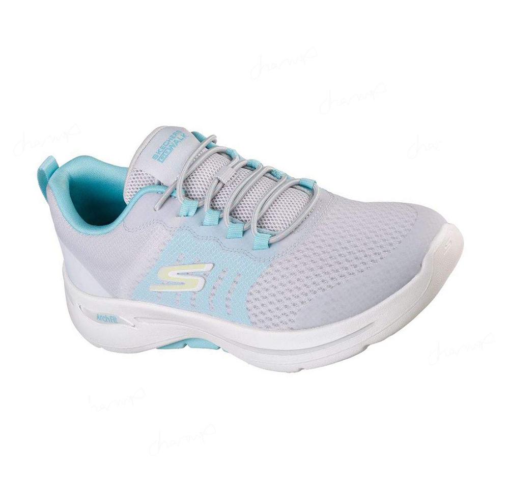 Zapatillas Sin Cordones Skechers GO WALK ARCH FIT - Cosmic Lights Mujer Gris Multicolor | I588K_AR