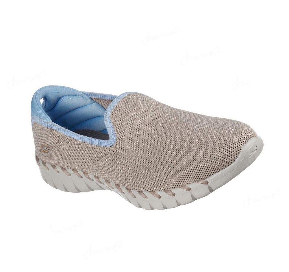 Zapatillas Sin Cordones Skechers GO WALK Smart 2 - Light Glimmer Mujer Marrones Azules | I863D_AR