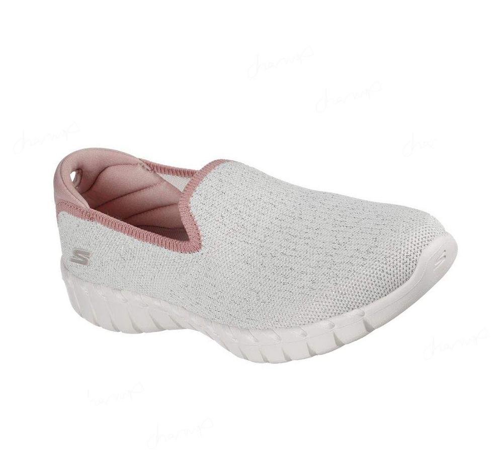 Zapatillas Sin Cordones Skechers GO WALK Smart 2 - Light Glimmer Mujer Blancas Rosas | I888C_AR