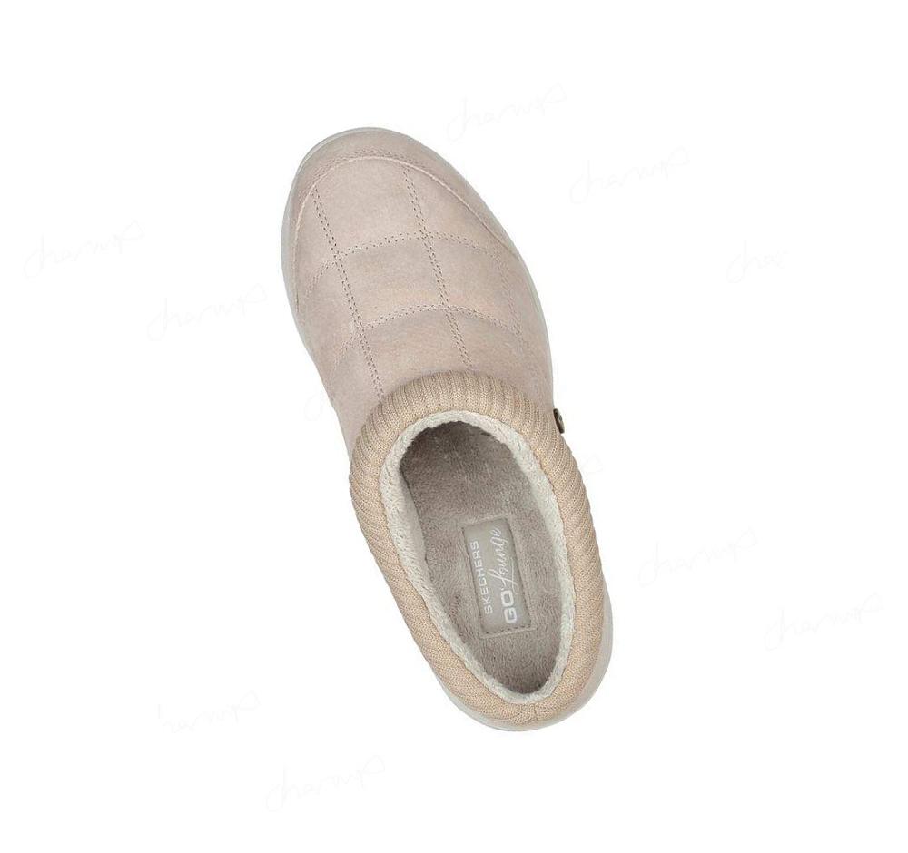 Zapatillas Sin Cordones Skechers GOlounge: GOwalk Lounge - Easygoing Mujer Beige | A5T90_AR