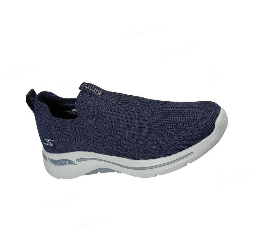 Zapatillas Sin Cordones Skechers GOwalk Arch Fit - Iconic Hombre Azul Marino | 5T0T8_AR