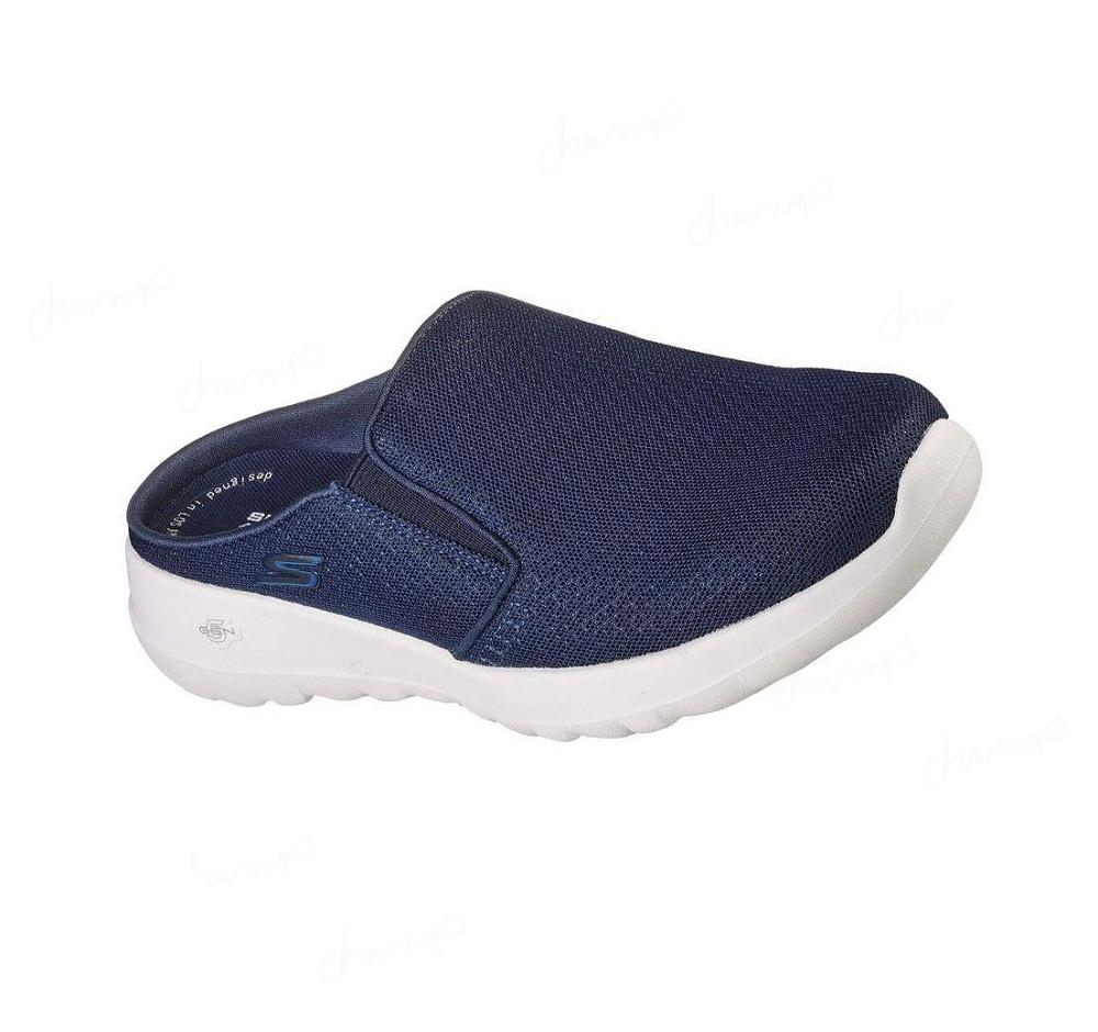 Zapatillas Sin Cordones Skechers GOwalk Joy - Lazy Sunday Mujer Azul Marino Blancas | 6T5AR_AR