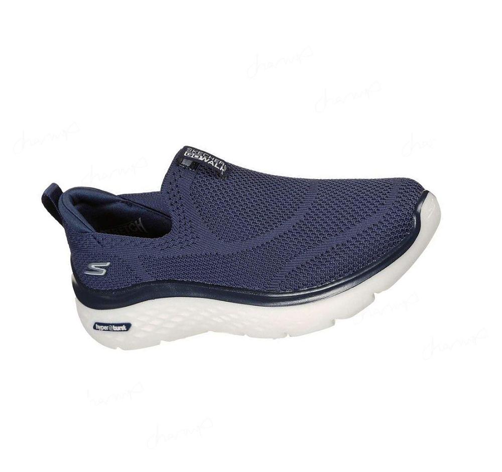 Zapatillas Sin Cordones Skechers GOwalk Hyper Burst - Solar Winds Mujer Azul Marino Blancas | T522L_AR