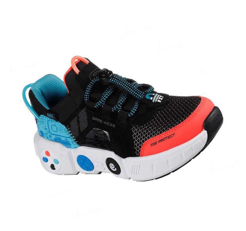 Zapatillas Sin Cordones Skechers Game Kicks: Gametronix - Button Smasher Niño Negras | T8A2C_AR