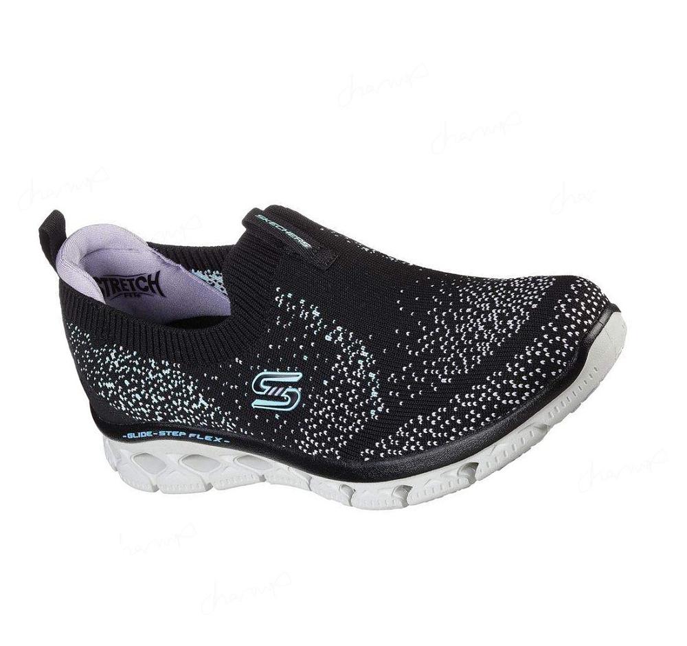 Zapatillas Sin Cordones Skechers Glide-Step Flex Mujer Negras Lavanda | AT99B_AR