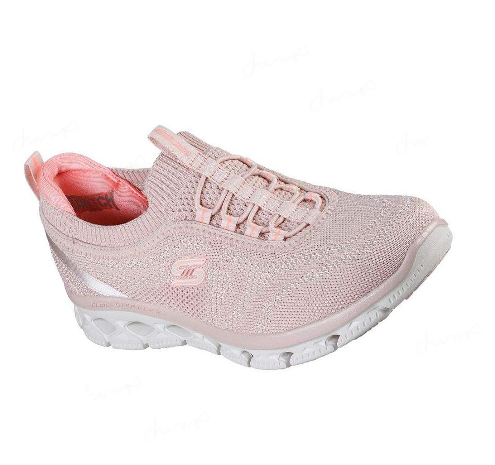 Zapatillas Sin Cordones Skechers Glide-Step Flex - Good Dream Mujer Rosas Claro | I538W_AR