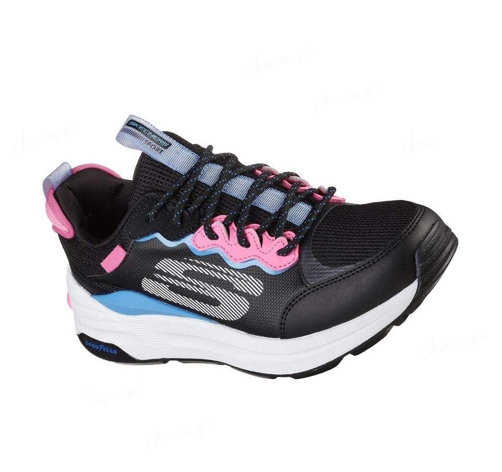 Zapatillas Sin Cordones Skechers Global Jogger - Fresh Strike Mujer Negras Rosas | 683AB_AR