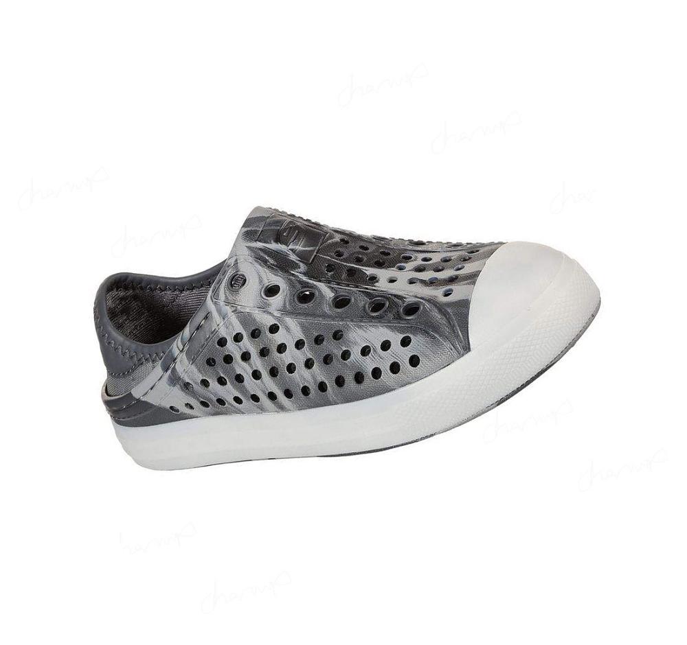 Zapatillas Sin Cordones Skechers Guzman Flash - Solar Beamz Niño Gris | TT05X_AR