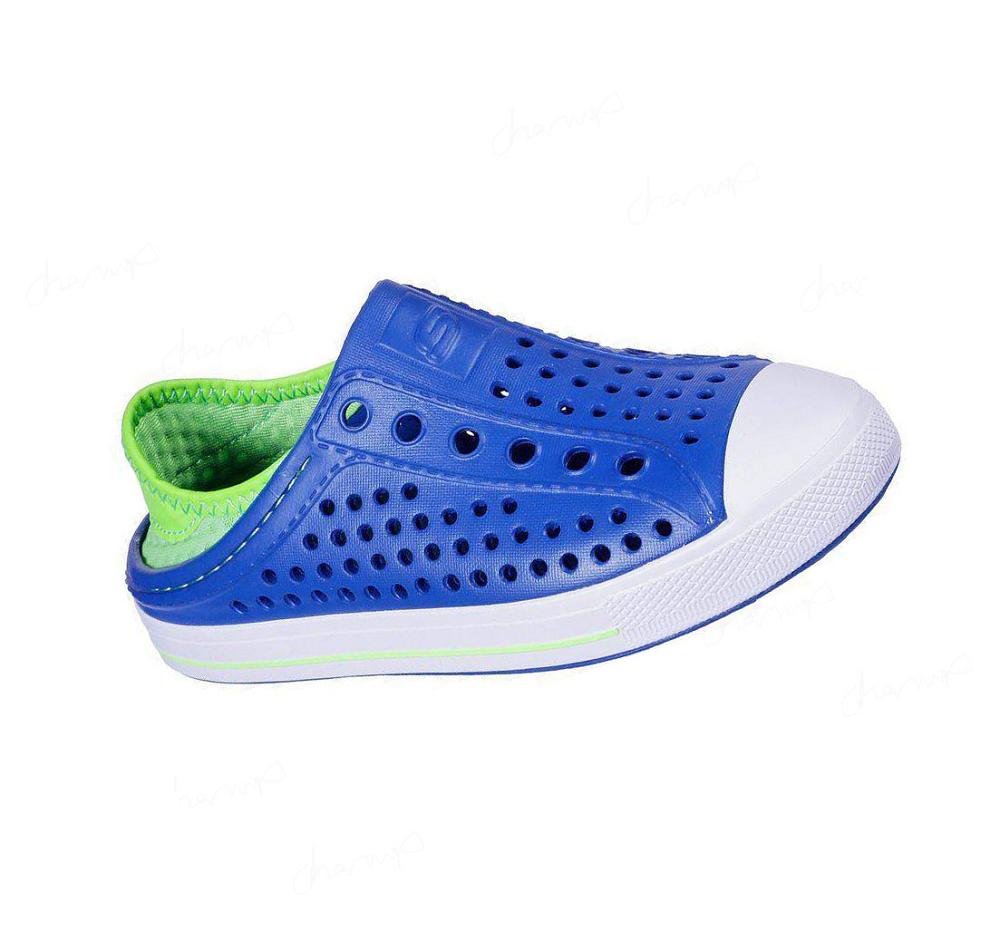 Zapatillas Sin Cordones Skechers Guzman Steps - Aqua Surge Niño Azules Verde | TT1TG_AR