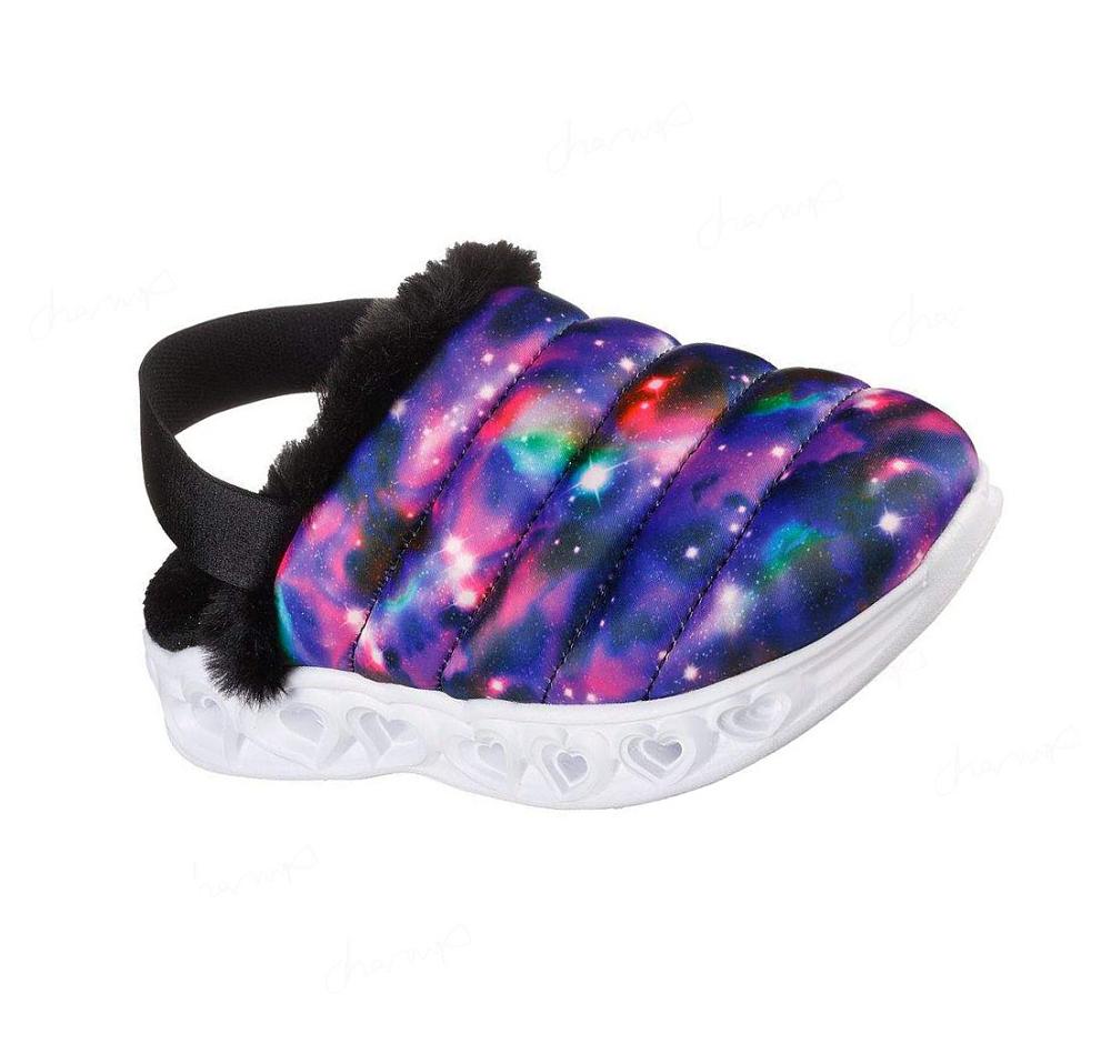 Zapatillas Sin Cordones Skechers Heart Lights - Cosmic Cozies Niña Negras Multicolor | 5AA53_AR