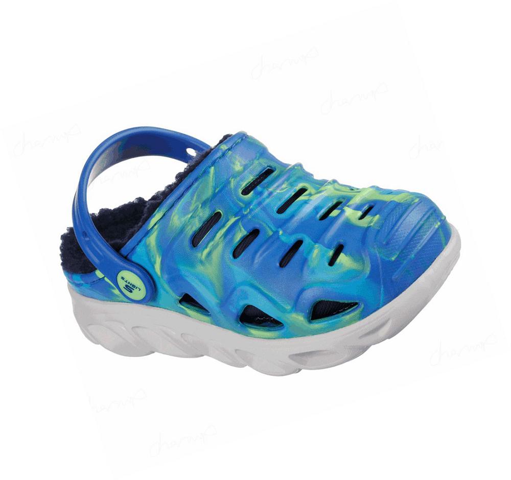 Zapatillas Sin Cordones Skechers Hypno-Splash - Cozy Blast Niño Azules | T6553_AR