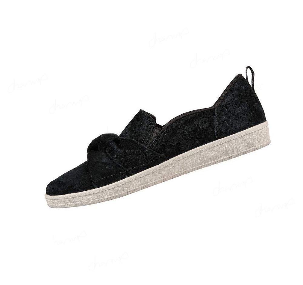 Zapatillas Sin Cordones Skechers Madison Ave - Kid You Knot Mujer Negras Blancas | 622AS_AR