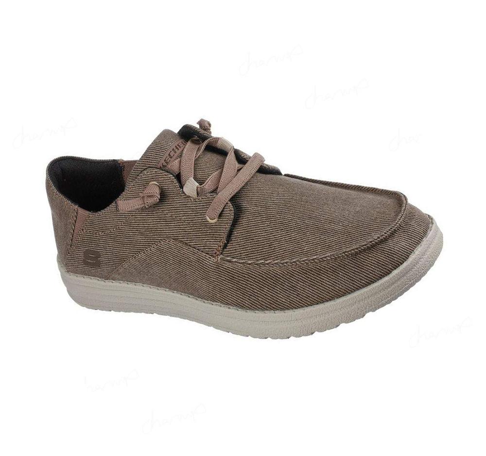 Zapatillas Sin Cordones Skechers Melson - Volgo Hombre Kaki | 5518L_AR