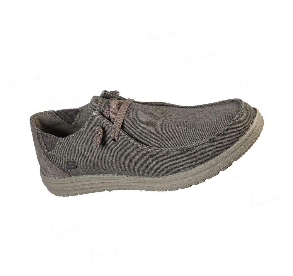 Zapatillas Sin Cordones Skechers Melson - Raymon Hombre Kaki | 5A68L_AR