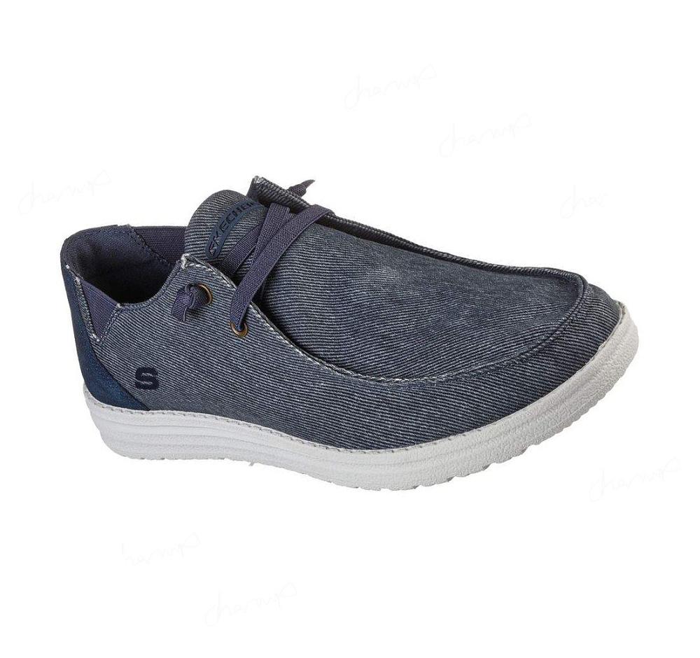 Zapatillas Sin Cordones Skechers Melson - Raymon Hombre Azules | 5A82B_AR