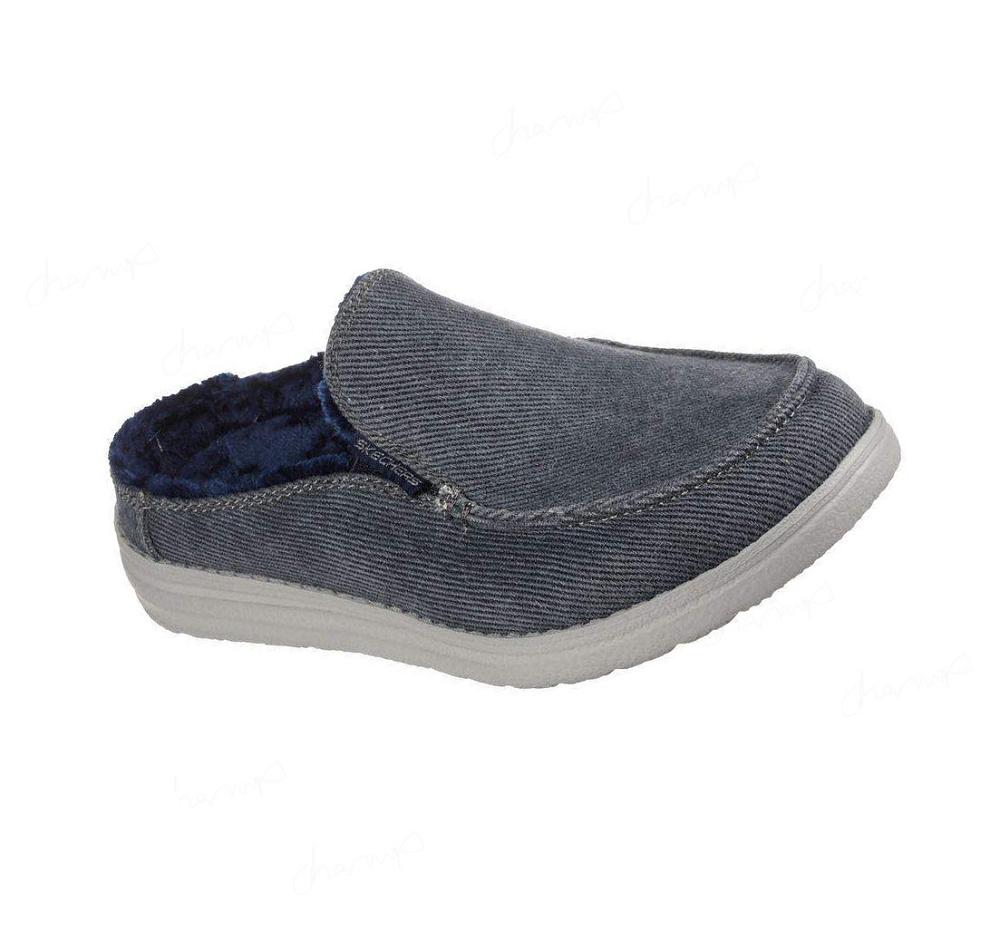 Zapatillas Sin Cordones Skechers Melson - Comfy Time Niño Azul Marino | TT6TE_AR