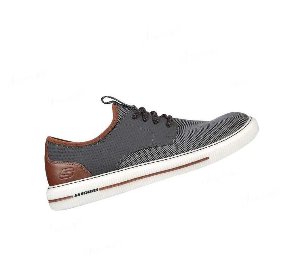 Zapatillas Sin Cordones Skechers Pertola - Rolette Hombre Gris | I0930_AR