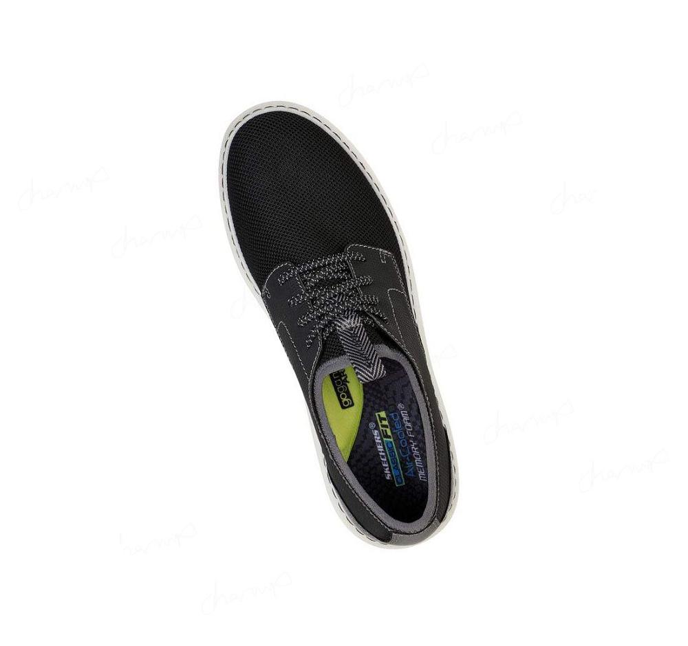 Zapatillas Sin Cordones Skechers Pertola - Rolette Hombre Negras | I10TB_AR