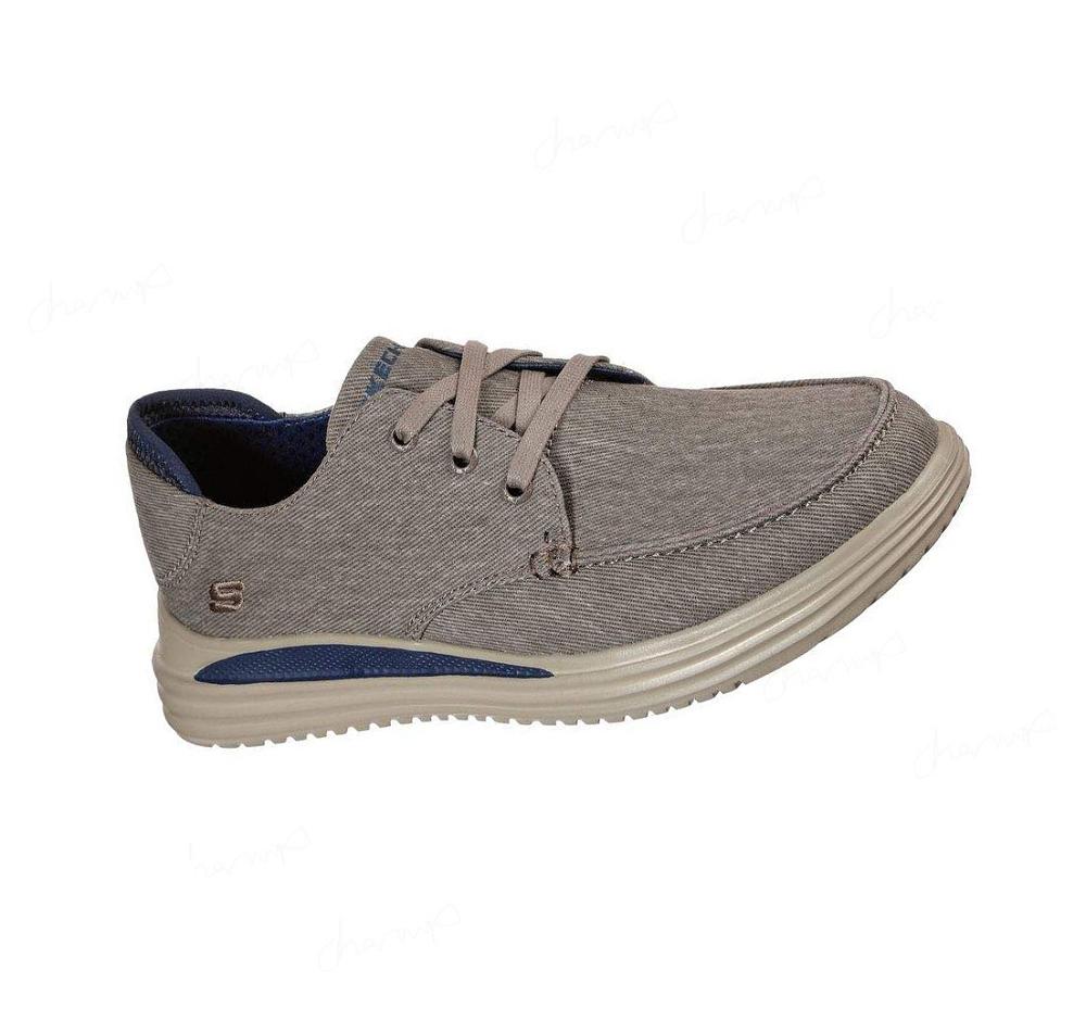 Zapatillas Sin Cordones Skechers Proven - Forenzo Hombre Kaki | 525T0_AR