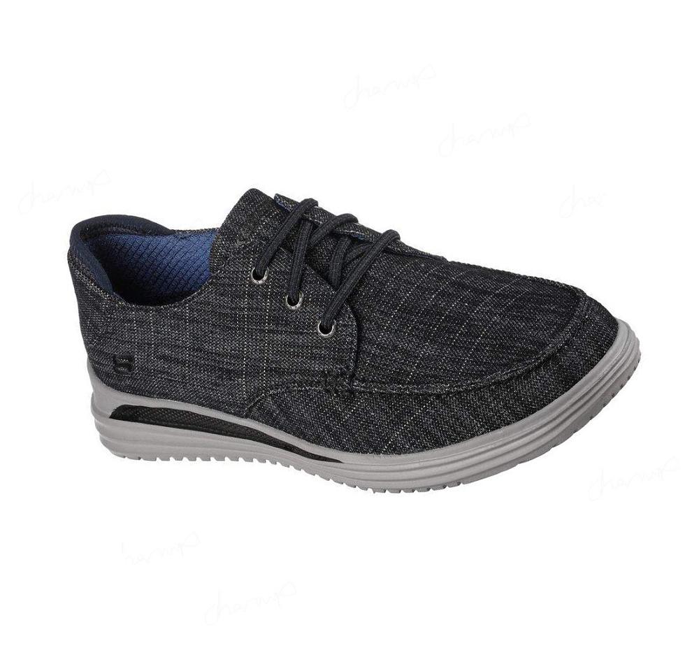 Zapatillas Sin Cordones Skechers Proven - Ralenzo Hombre Negras | T039E_AR