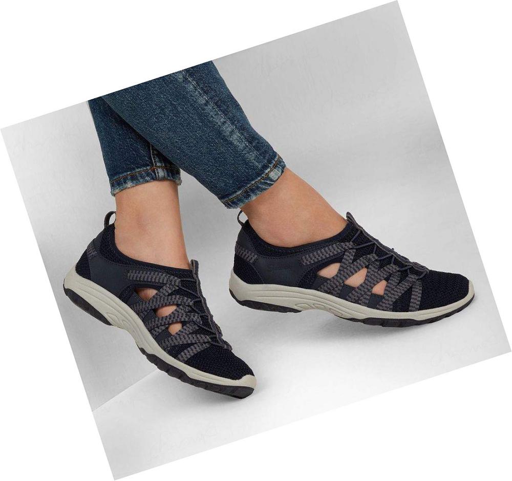 Zapatillas Sin Cordones Skechers Relaxed Fit: Reggae Fest 2.0 - Happy Getaway Mujer Azul Marino | 31210_AR