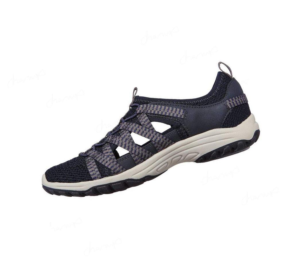 Zapatillas Sin Cordones Skechers Relaxed Fit: Reggae Fest 2.0 - Happy Getaway Mujer Azul Marino | 31210_AR