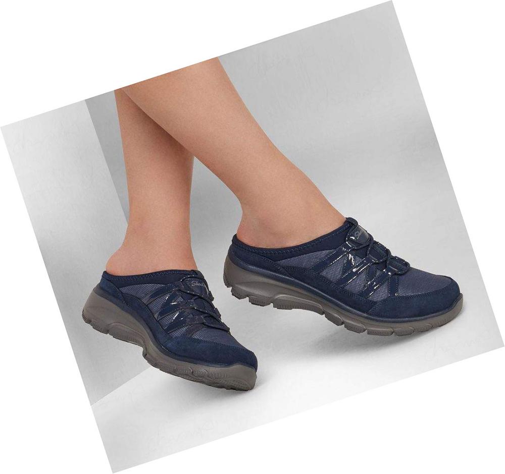 Zapatillas Sin Cordones Skechers Relaxed Fit: Easy Going - In Favor Mujer Azul Marino | 31T9A_AR