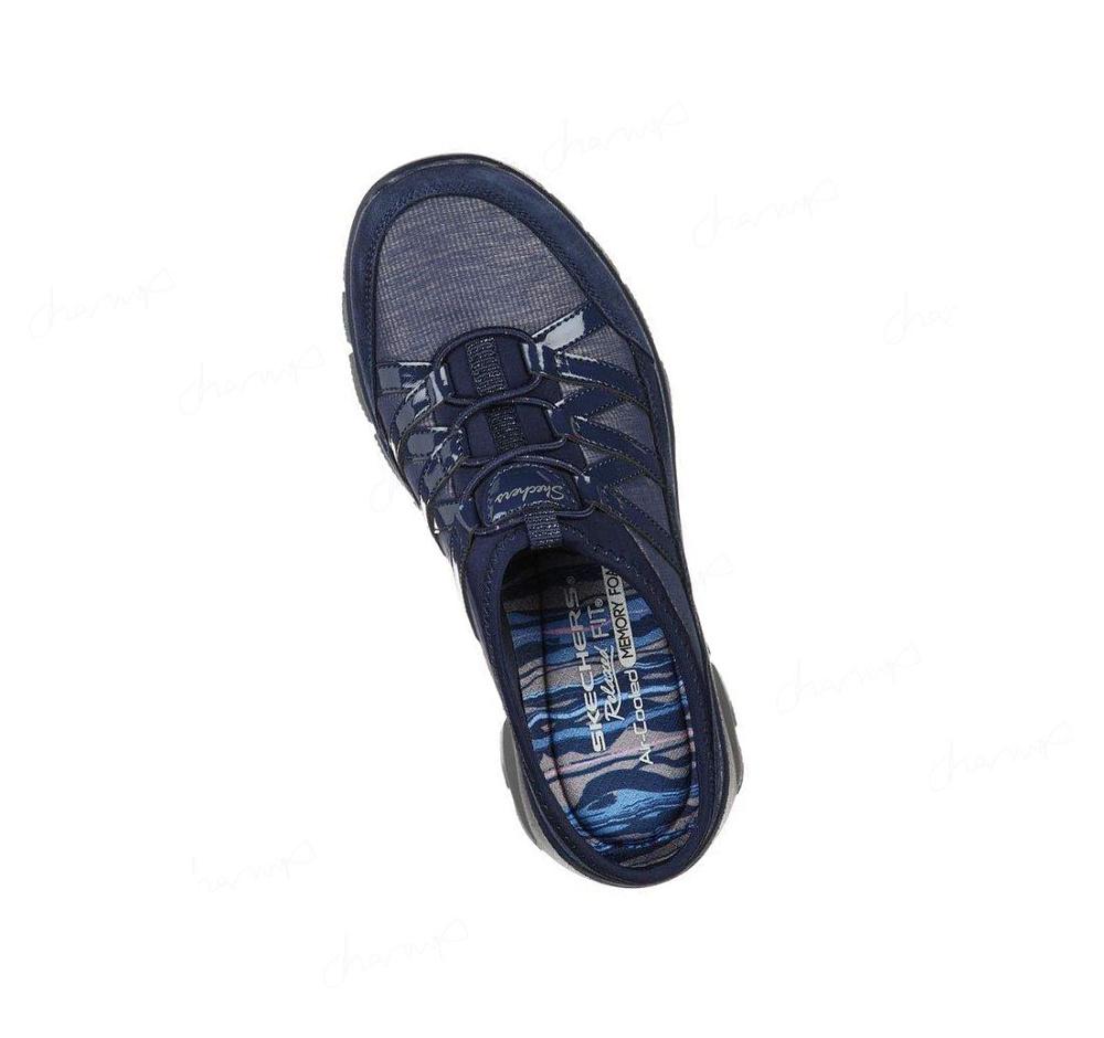 Zapatillas Sin Cordones Skechers Relaxed Fit: Easy Going - In Favor Mujer Azul Marino | 31T9A_AR