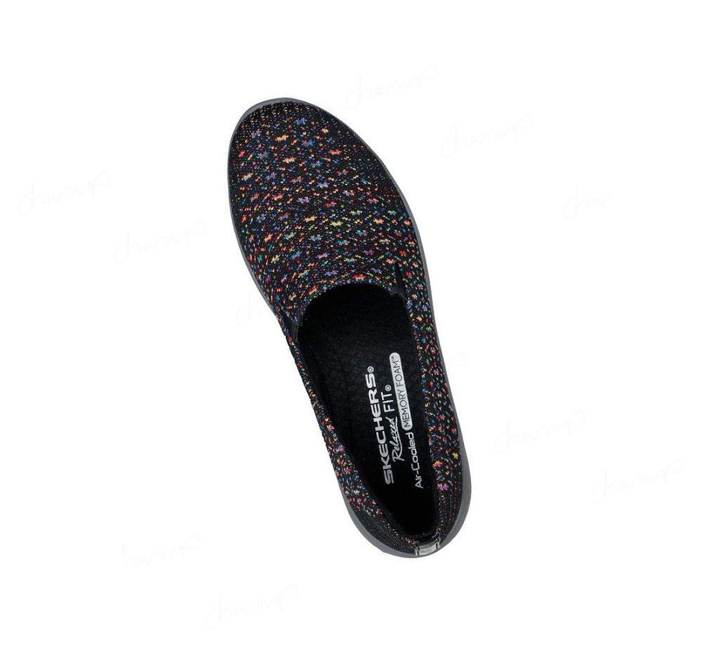 Zapatillas Sin Cordones Skechers Relaxed Fit: Reggae Fest 2.0 - In-Tune Mujer Negras Multicolor | 3213B_AR