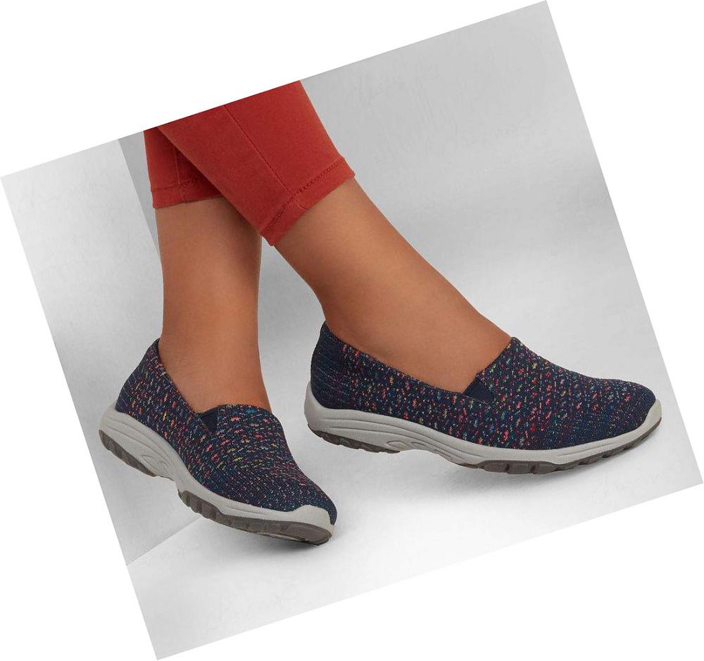 Zapatillas Sin Cordones Skechers Relaxed Fit: Reggae Fest 2.0 - In-Tune Mujer Azul Marino Multicolor | 3238L_AR