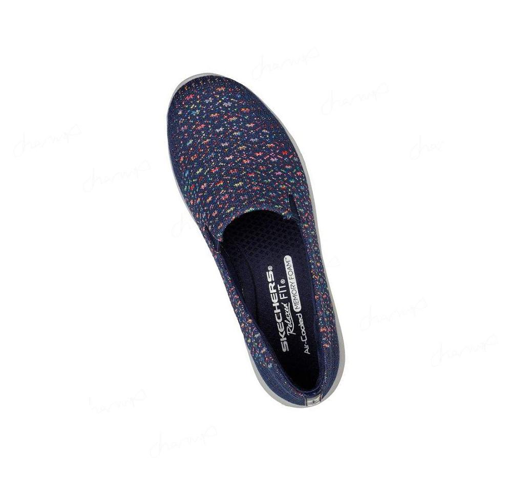 Zapatillas Sin Cordones Skechers Relaxed Fit: Reggae Fest 2.0 - In-Tune Mujer Azul Marino Multicolor | 3238L_AR