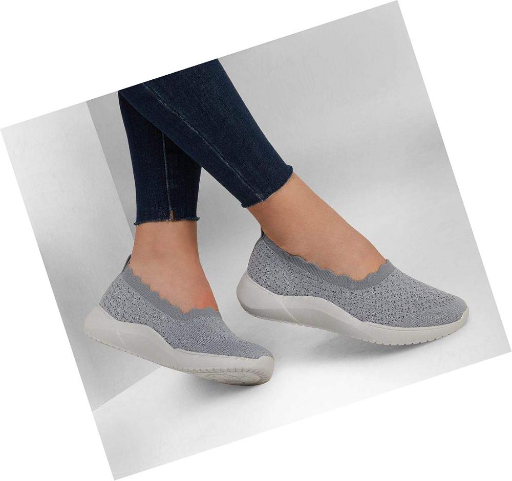 Zapatillas Sin Cordones Skechers Relaxed Fit: Seager Cup - Casuales Convo Mujer Gris | 32638_AR