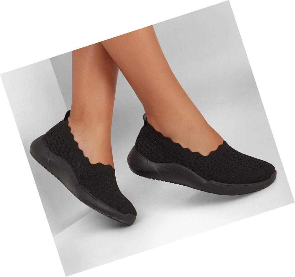 Zapatillas Sin Cordones Skechers Relaxed Fit: Seager Cup - Casuales Convo Mujer Negras | 362AS_AR