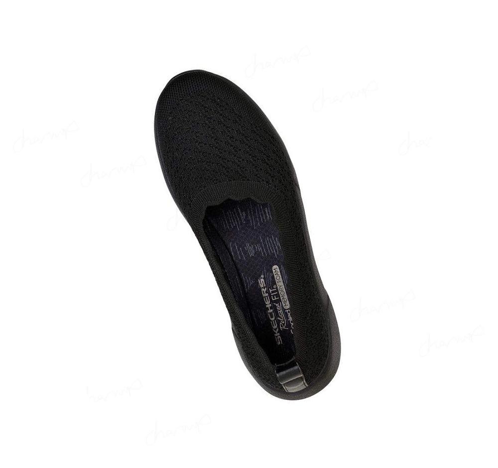 Zapatillas Sin Cordones Skechers Relaxed Fit: Seager Cup - Casuales Convo Mujer Negras | 362AS_AR