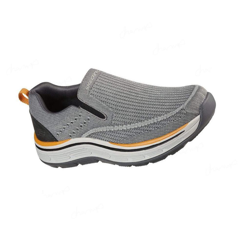 Zapatillas Sin Cordones Skechers Relaxed Fit: Remaxed - Edlow Hombre Gris | 5032L_AR