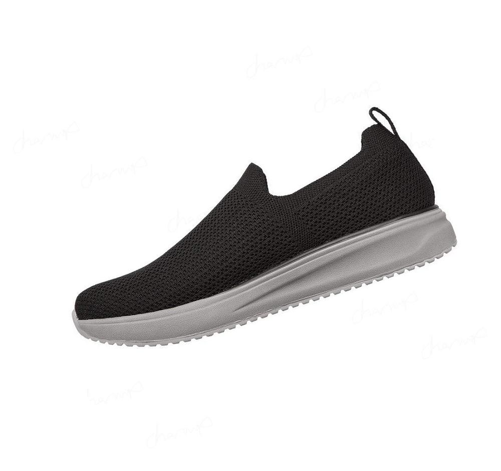 Zapatillas Sin Cordones Skechers Relaxed Fit: Crowder - Armel Hombre Negras | 5068A_AR