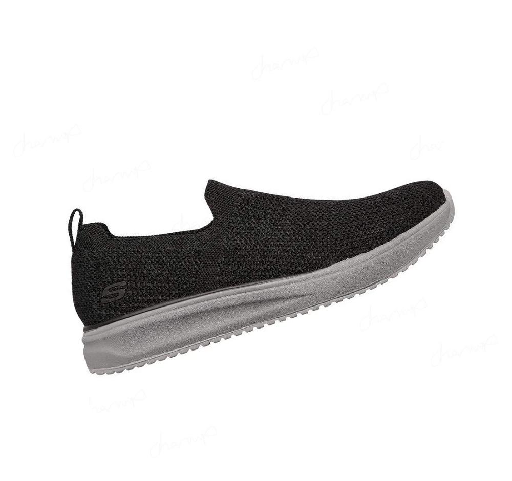 Zapatillas Sin Cordones Skechers Relaxed Fit: Crowder - Armel Hombre Negras | 5068A_AR