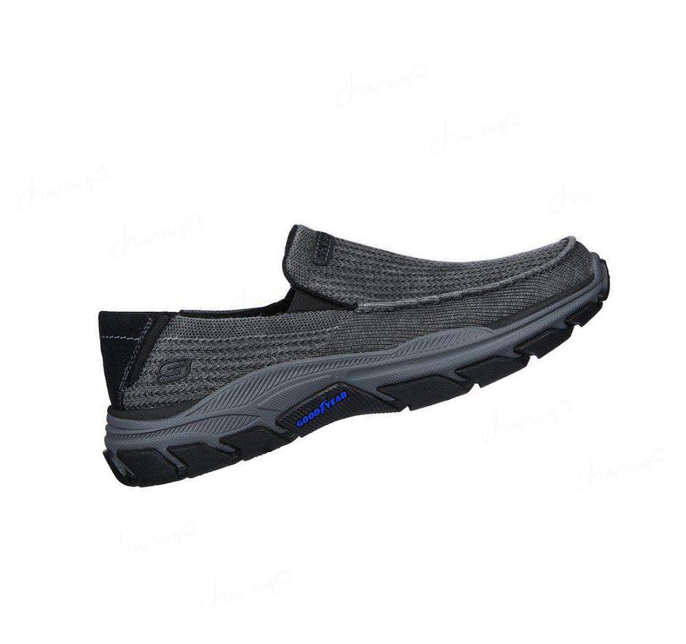 Zapatillas Sin Cordones Skechers Relaxed Fit: Respected - Vernon Hombre Negras | 520TA_AR