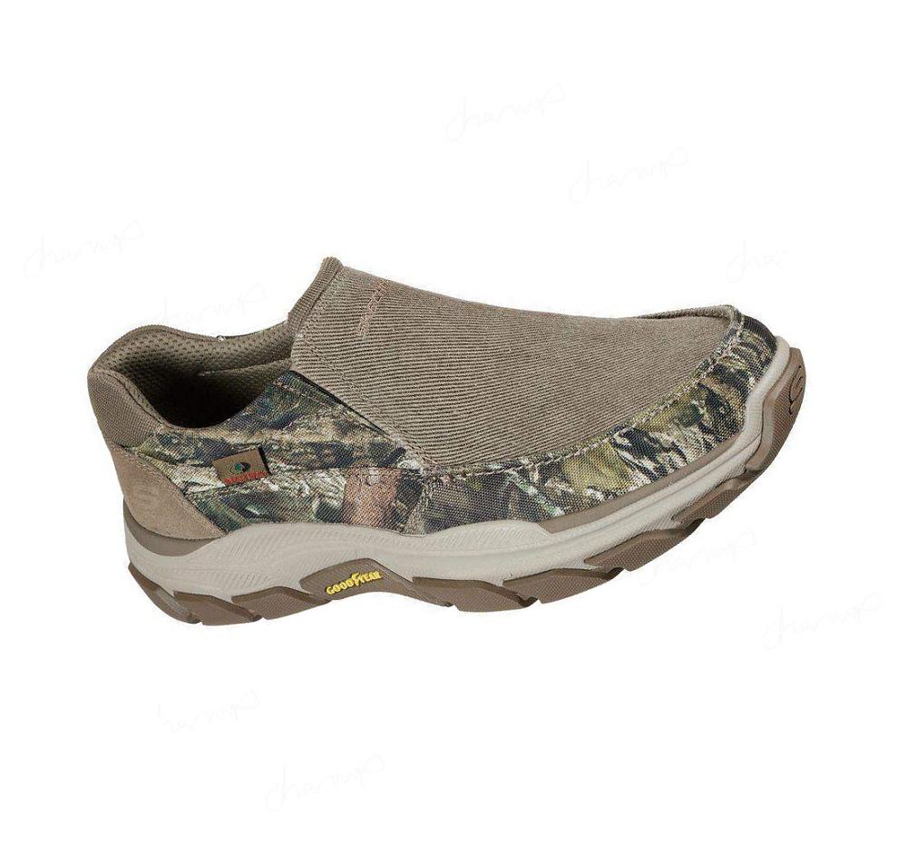 Zapatillas Sin Cordones Skechers Relaxed Fit: Respected - Vergo Hombre Marrones | 52185_AR