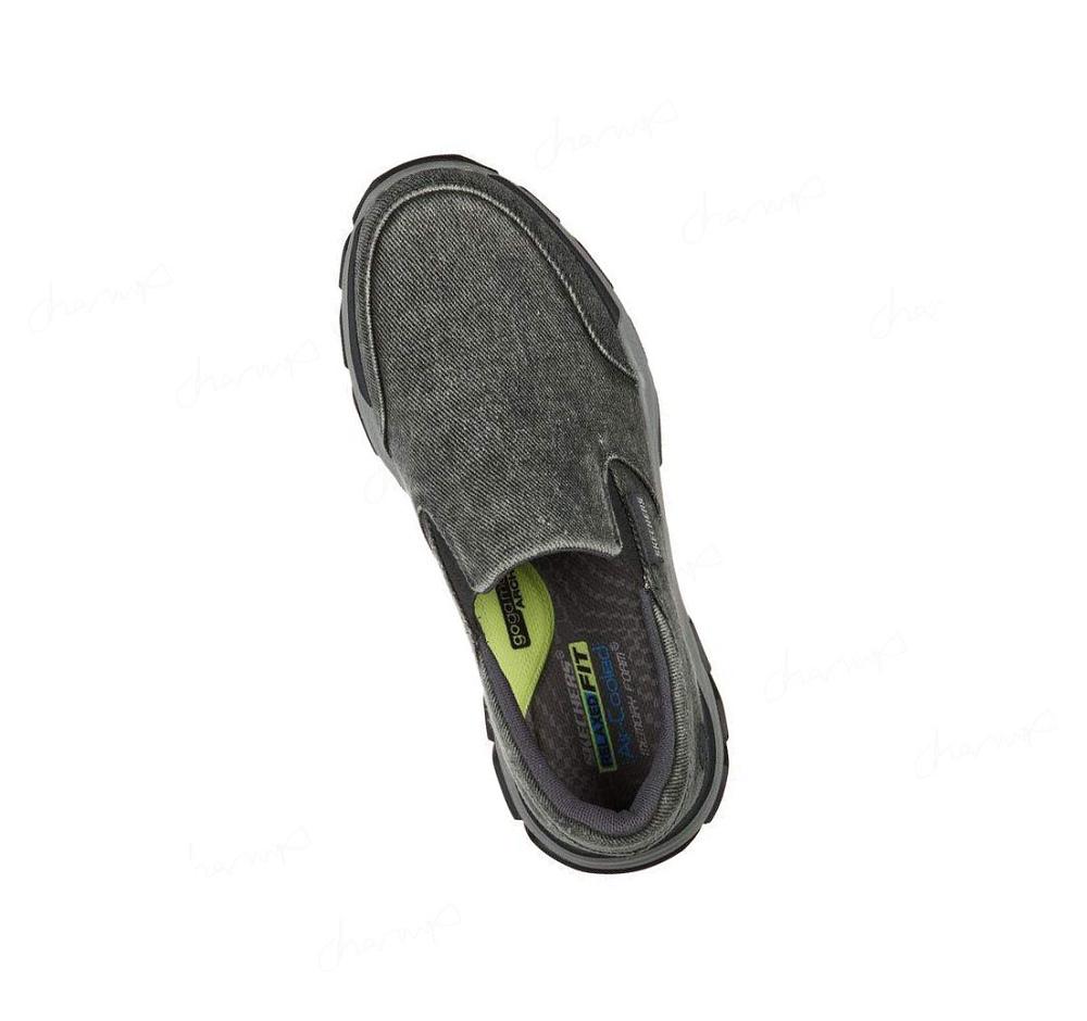 Zapatillas Sin Cordones Skechers Relaxed Fit: Respected - Fallston Hombre Gris | 5232L_AR